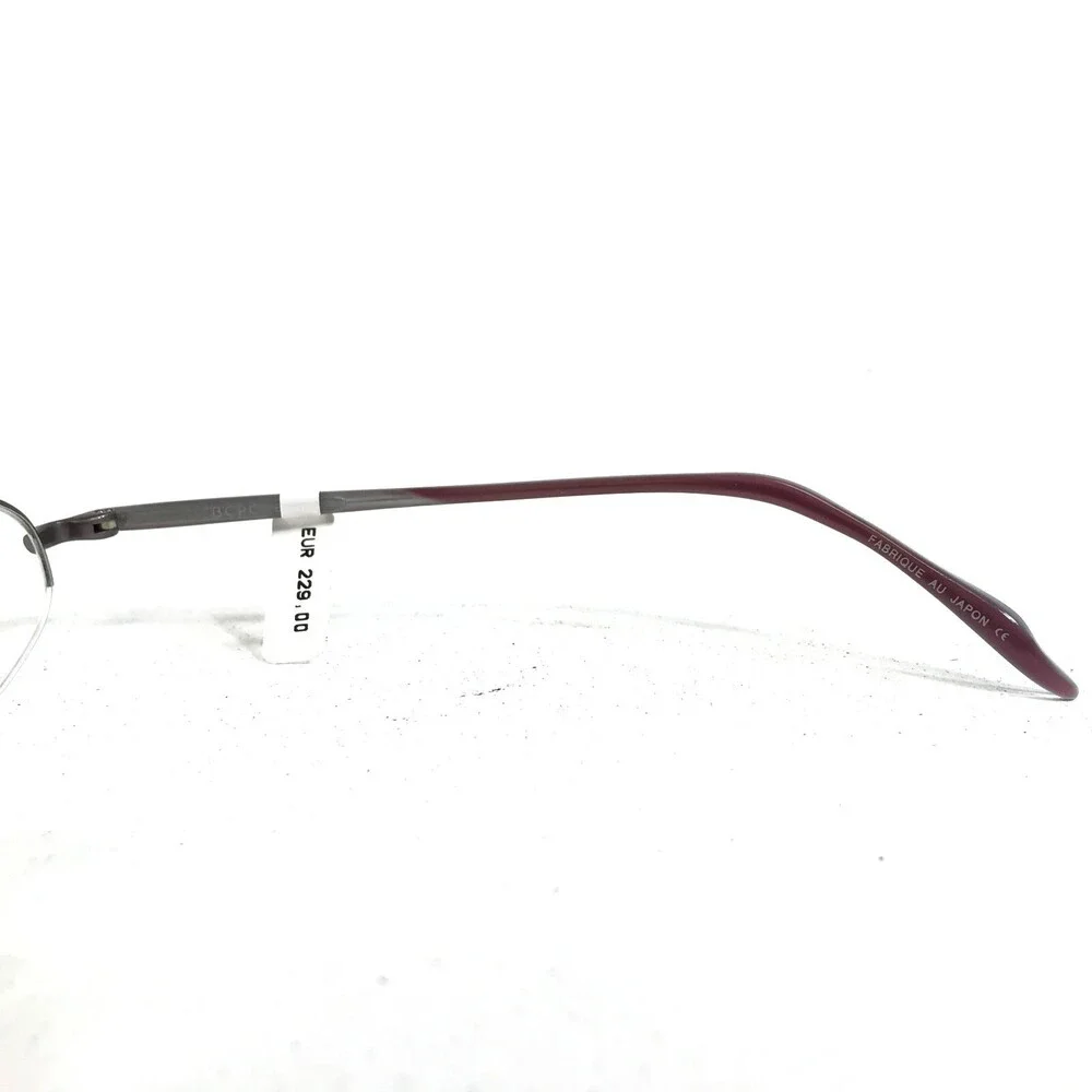 BCPC BP-179 COL.19 Eyeglasses Frames Gray Purple Round Oval Half Rim 48-18-132